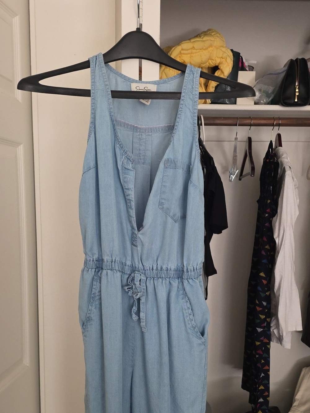 Jessica Simpson Light Blue Denim Jumpsuit